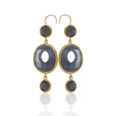 Kadir Jewellery 22 Ayar Altın Kaplama Kadın Sallantılı Küpe -El İşçiliği Ve Hipoalerjenik Küpe thumbnail 11