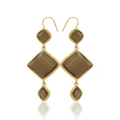 Kadir Jewellery 22 Ayar Altın Kaplama Kadın Sallantılı Küpe -El İşçiliği Ve Hipoalerjenik Küpe thumbnail 5