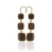 Kadir Jewellery 22 Ayar Altına Kaplama Kadın Sallantılı Küpe -El İşçiliği Ve Hipoalerjenik Küpe thumbnail 8