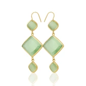 Kadir Jewellery 22 Ayar Altın Kaplama Kadın Sallantılı Küpe -El İşçiliği Ve Hipoalerjenik Küpe thumbnail 4