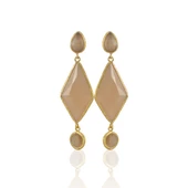 Kadir Jewellery 22 Ayar Altın Kaplama Kadın Sallantılı Küpe -El İşçiliği Ve Hipoalerjenik Küpe thumbnail 7