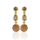 Kadir Jewellery 22 Ayar Altın Kaplama Vintage Küpe -El İşçiliği Ve Hipoalerjenik Küpe - 7