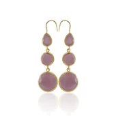 Kadir Jewellery 22 Ayar Altın Kaplama Kadın Sallantılı Küpe -El İşçiliği Ve Hipoalerjenik Küpe thumbnail 6