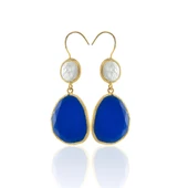 Kadir Jewellery 22 Ayar Altın Kaplama Kadın Sallantılı Küpe -El İşçiliği Ve Hipoalerjenik Küpe - 9