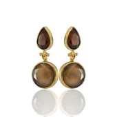 Kadir Jewellery 22 Ayar Altın Kaplama Vintage Küpe -El İşçiliği Ve Hipoalerjenik Küpe thumbnail 5