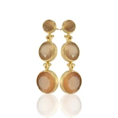 Kadir Jewellery 22 Ayar Altın Kaplama Vintage Küpe -El İşçiliği Ve Hipoalerjenik Küpe thumbnail 7