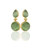 Kadir Jewellery 22 Ayar Altın Kaplama Vintage Küpe -El İşçiliği Ve Hipoalerjenik Küpe thumbnail 4