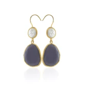 Kadir Jewellery 22 Ayar Altın Kaplama Kadın Sallantılı Küpe -El İşçiliği Ve Hipoalerjenik Küpe - 11