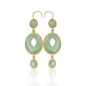 Kadir Jewellery 22 Ayar Altın Kaplama Kadın Sallantılı Küpe -El İşçiliği Ve Hipoalerjenik Küpe thumbnail 4