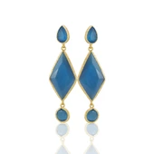 Kadir Jewellery 22 Ayar Altın Kaplama Kadın Sallantılı Küpe -El İşçiliği Ve Hipoalerjenik Küpe thumbnail 10