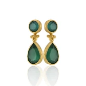 Kadir Jewellery 22 Ayar Altın Kaplama Vintage Küpe -El İşçiliği Ve Hipoalerjenik Küpe thumbnail 2