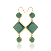 Kadir Jewellery 22 Ayar Altın Kaplama Kadın Sallantılı Küpe -El İşçiliği Ve Hipoalerjenik Küpe thumbnail 1