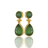 Kadir Jewellery 22 Ayar Altın Kaplama Vintage Küpe -El İşçiliği Ve Hipoalerjenik Küpe thumbnail 3