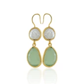 Kadir Jewellery 22 Ayar Altın Kaplama Kadın İnci Küpe -El İşçiliği Ve Hipoalerjenik Küpe thumbnail 4