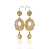 Kadir Jewellery 22 Ayar Altın Kaplama Kadın Sallantılı Küpe -El İşçiliği Ve Hipoalerjenik Küpe thumbnail 7