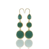 Kadir Jewellery 22 Ayar Altın Kaplama Kadın Sallantılı Küpe -El İşçiliği Ve Hipoalerjenik Küpe thumbnail 2