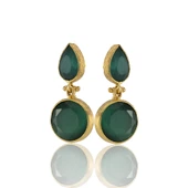 Kadir Jewellery 22 Ayar Altın Kaplama Vintage Küpe -El İşçiliği Ve Hipoalerjenik Küpe thumbnail 2