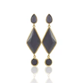 Kadir Jewellery 22 Ayar Altın Kaplama Kadın Sallantılı Küpe -El İşçiliği Ve Hipoalerjenik Küpe thumbnail 11