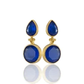 Kadir Jewellery 22 Ayar Altın Kaplama Vintage Küpe -El İşçiliği Ve Hipoalerjenik Küpe thumbnail 9