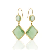 Kadir Jewellery 22 Ayar Altın Kaplama Kadın Sallantılı Küpe -El İşçiliği Ve Hipoalerjenik Küpe thumbnail 4