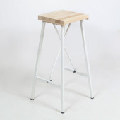 Eportatif Beyaz Bar Sandalyesi Bar Taburesi Mutfak Sandalyesi 1036 - 1