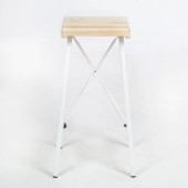 Eportatif Beyaz Bar Sandalyesi Bar Taburesi Mutfak Sandalyesi 1036 - 2