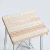 Eportatif Beyaz Bar Sandalyesi Bar Taburesi Mutfak Sandalyesi 1036 - 3