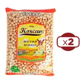 Korcan Beyaz Nohut 1 kg 8 mm x 2 Adet - 1