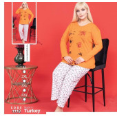 KADIN PENYE 3XL UZUN KOLLU PİJAMA TAKIMI - 1