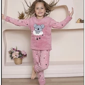 KAPİ KİDS KOALA NAKIŞLI KIZ ÇOCUK POLAR PİJAMA TAKIMI - 1