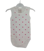 BABYTOO KALP DESENLİ SIFIR KOL KIZ BEBE ZIBIN - 1