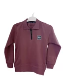 SURVIVOR POLO YAKA PENYE INTERKLOK ERKEK ÇOCUK SWEAT - 1