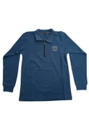 SURVIVOR POLO YAKA FERMUAR PENYE INTERKLOK ERKEK ÇOCUK SWEAT - 3