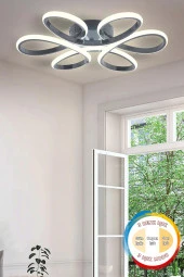Dekorluna Elvis Modern Füme Plafonyer Tavana Sıfır 3 Renk Işık Salon Mutfak Yatak Odası Led Avize - 1