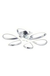 Dekorluna Elvis Modern Krom Plafonyer Tavana Sıfır 3 Renk Işık Salon Mutfak Yatak Odası Led Avize - 4