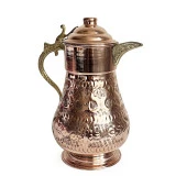 Shark Anatolia Maraş El İşleme Bakır Penguen Sürahi No:2 - 1