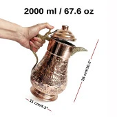 Shark Anatolia Maraş El İşleme Bakır Penguen Sürahi No:2 - 3