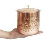 Shark Anatolia Safran El İşleme Bakır Baharatlık 12cm - 3