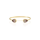 Kadir Jewellery 22 Ayar Altın Kaplama El İşçiliği Zirkon Taşlı Kadın Charm Bileklik - 6