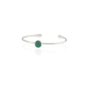 Kadir Jewellery Zirkon Taşlı Ayarlanabilir 925 Ayar Gümüş Kaplama Bilezik - 2