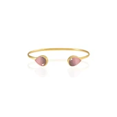 Kadir Jewellery 22 Ayar Altın Kaplama El İşçiliği Zirkon Taşlı Kadın Charm Bileklik - 4