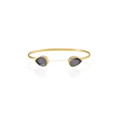 Kadir Jewellery 22 Ayar Altın Kaplama El İşçiliği Zirkon Taşlı Kadın Charm Bileklik - 8