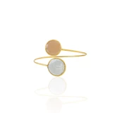 Kadir Jewellery 22 Ayar Altın Kaplama Ayarlanabilir İnci Bilezik thumbnail 7