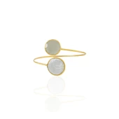 Kadir Jewellery 22 Ayar Altın Kaplama Ayarlanabilir İnci Bilezik thumbnail 12