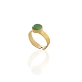 Kadir Jewellery 22 Ayar Altın Kaplama Zirkon Taşlı Kadın Minimal Yüzük - 3