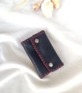 Cüzdan Hakiki Deri Bozuk Para Cüzdanı El Yapımı Çanta İçi 2 Gözlü - 1