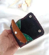 Cüzdan Hakiki Deri Bozuk Para Cüzdanı El Yapımı Çanta İçi 2 Gözlü - 2