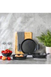 Schafer Trio 3 Lü Döküm Sahan Seti-3 Parça-Siyah - 1