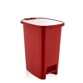 Pedallı Plastik Çöp Kovası 10 Litre Kırmızı - 140R - 1