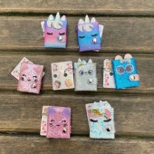 Unicorn Mini Not Defterli Anahtarlık 1 Adet - 1